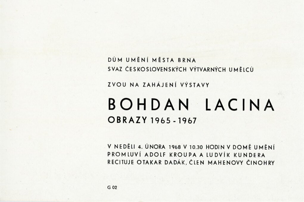 Bohdan Lacina – obrazy a pastely 1966–1967